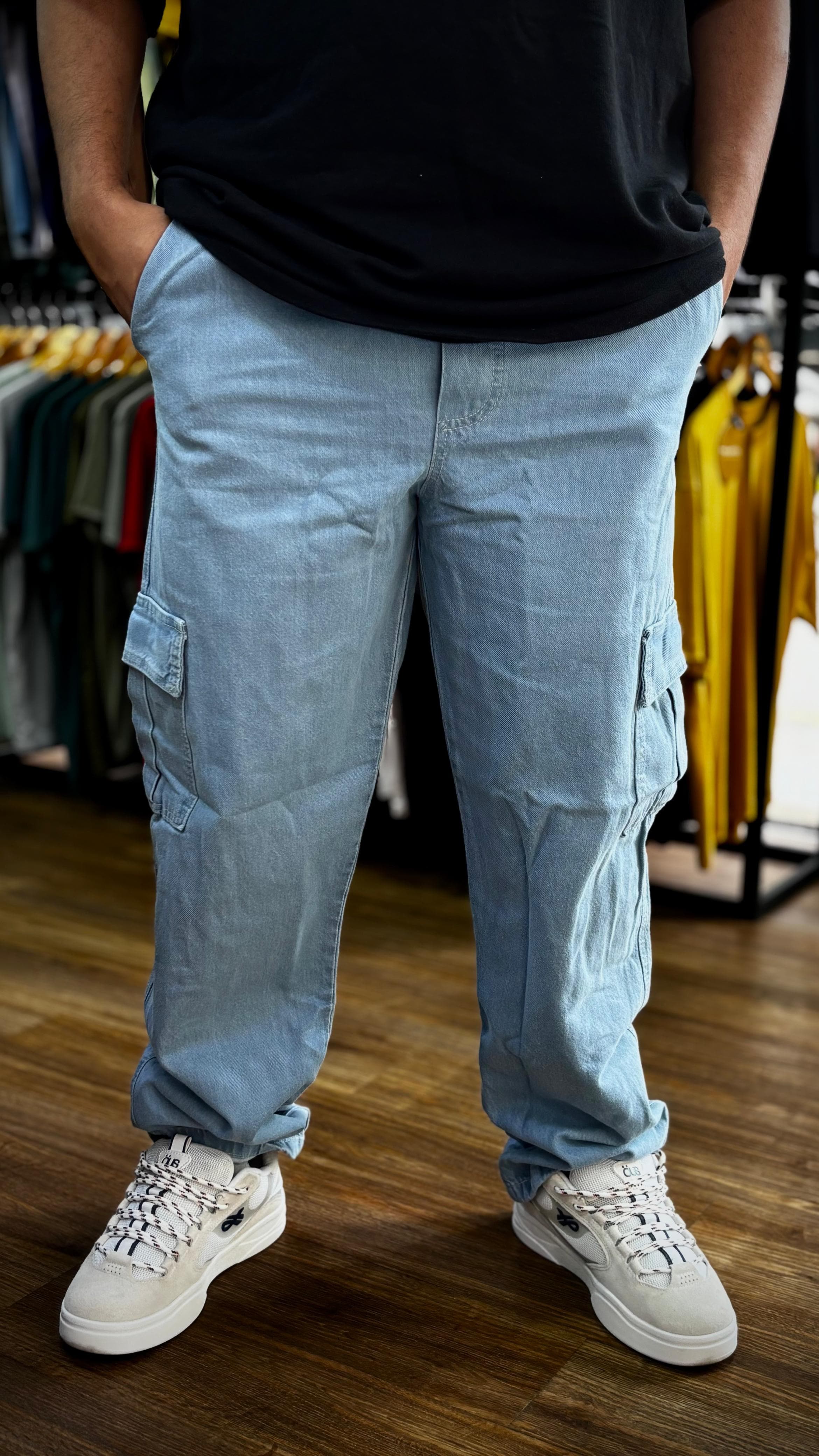 Calça Oncross - Cargo Jeans Claro