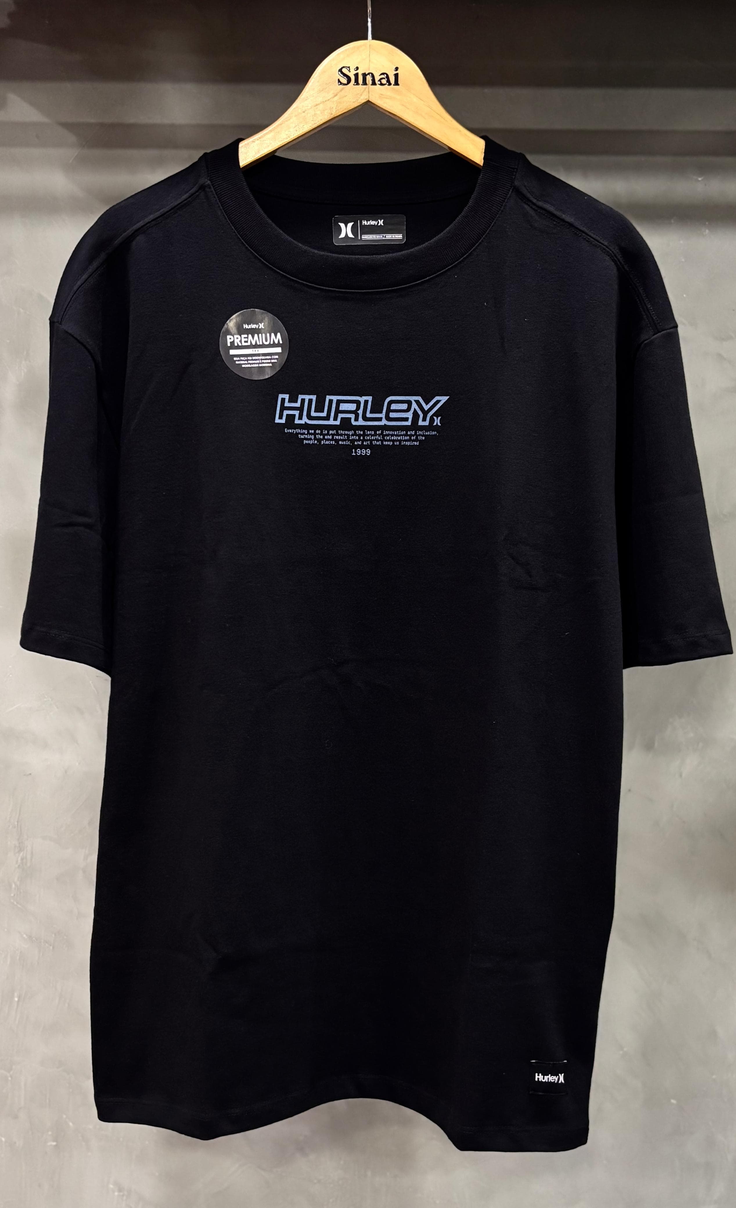 Camiseta Hurley - Esp Nine Nine Maxfit Preto
