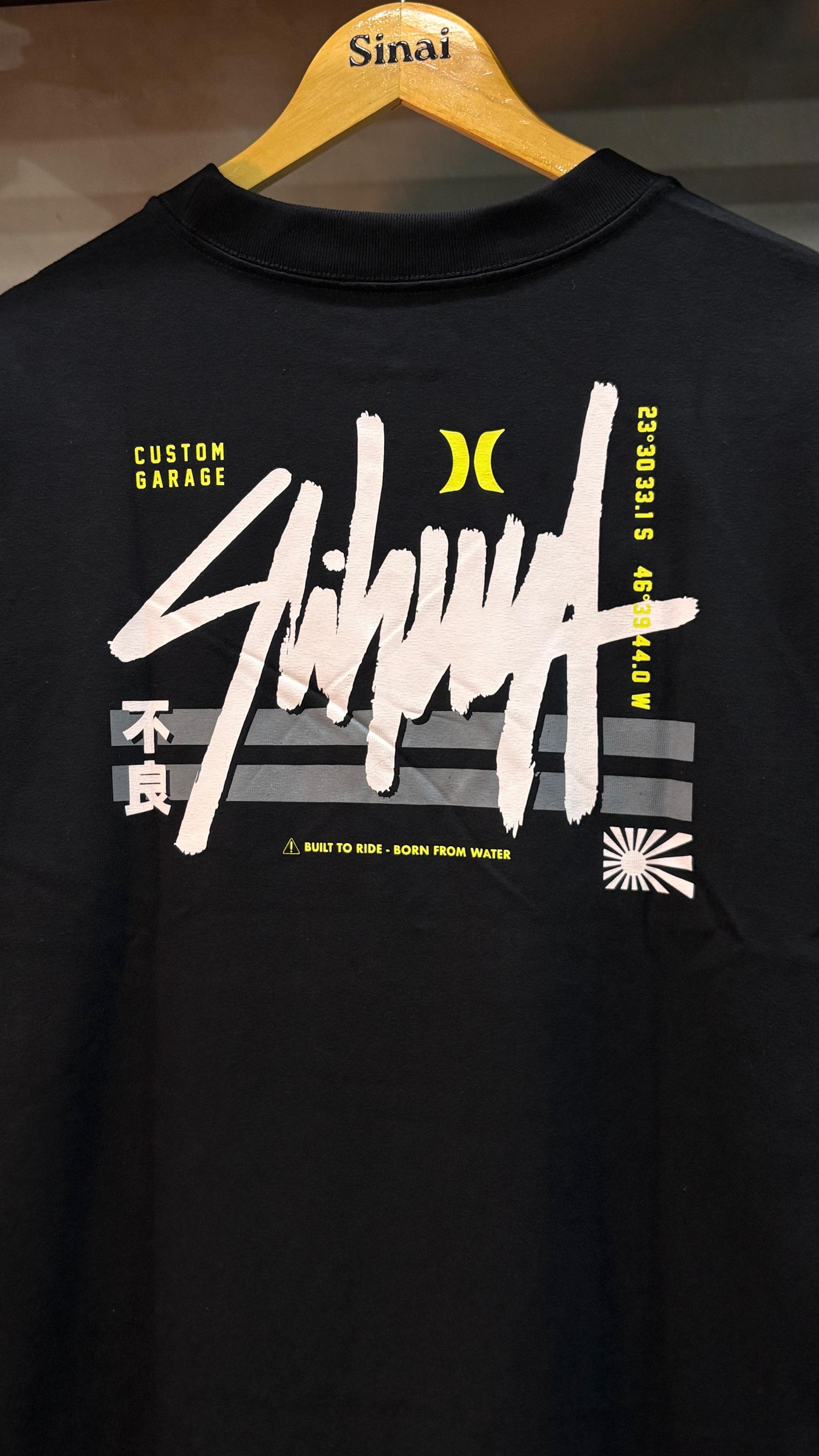 Camiseta Hurley - Esp Signature Block Preto