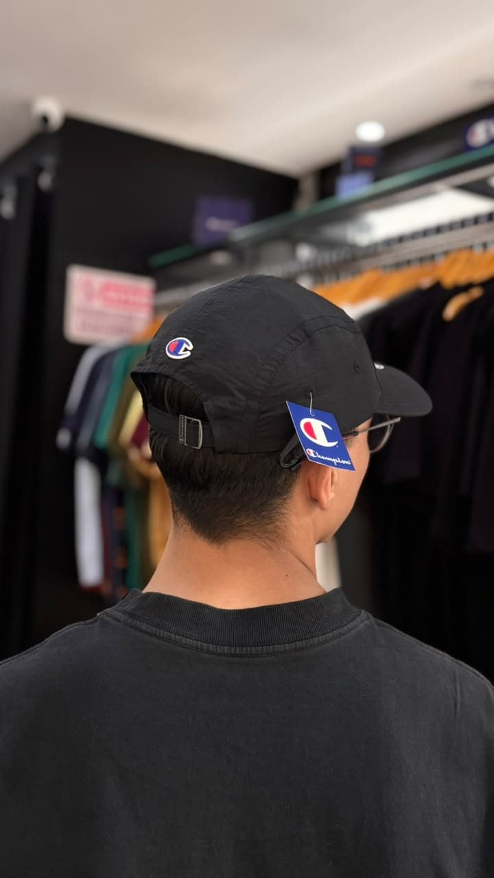 Boné Champion - Five Panel Mini Script Black - 3