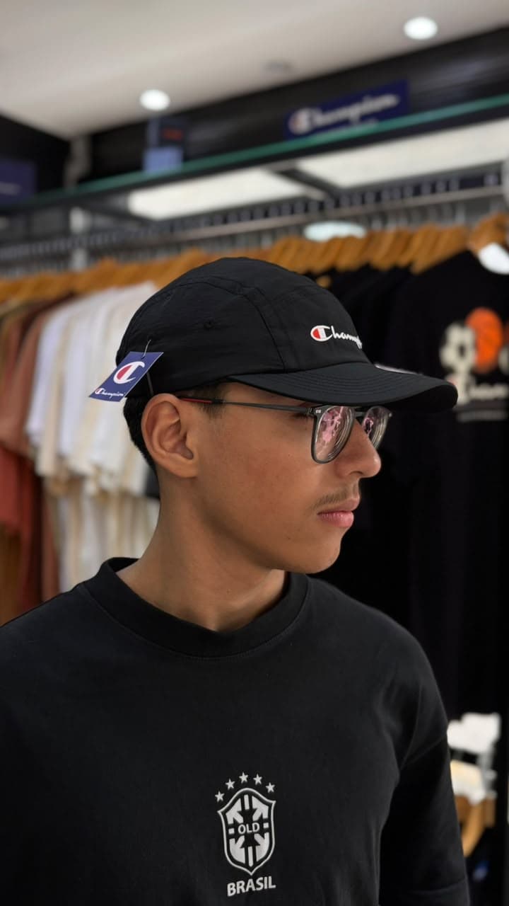 Boné Champion - Five Panel Mini Script Black - 4