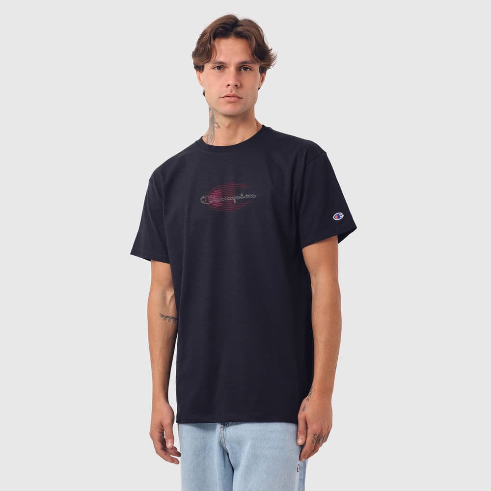Camiseta Champion - Athletic Quad Stripes Black - 1