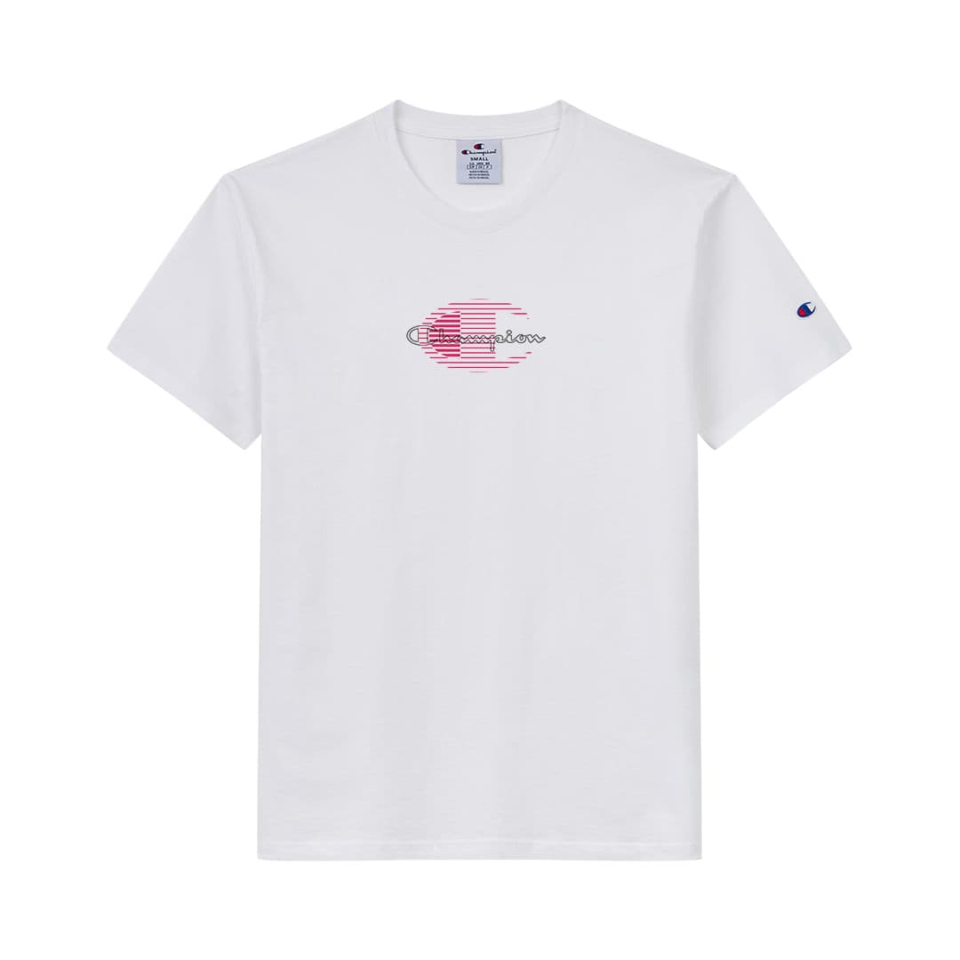 Camiseta Champion - Athletic Quad Stripes Off White