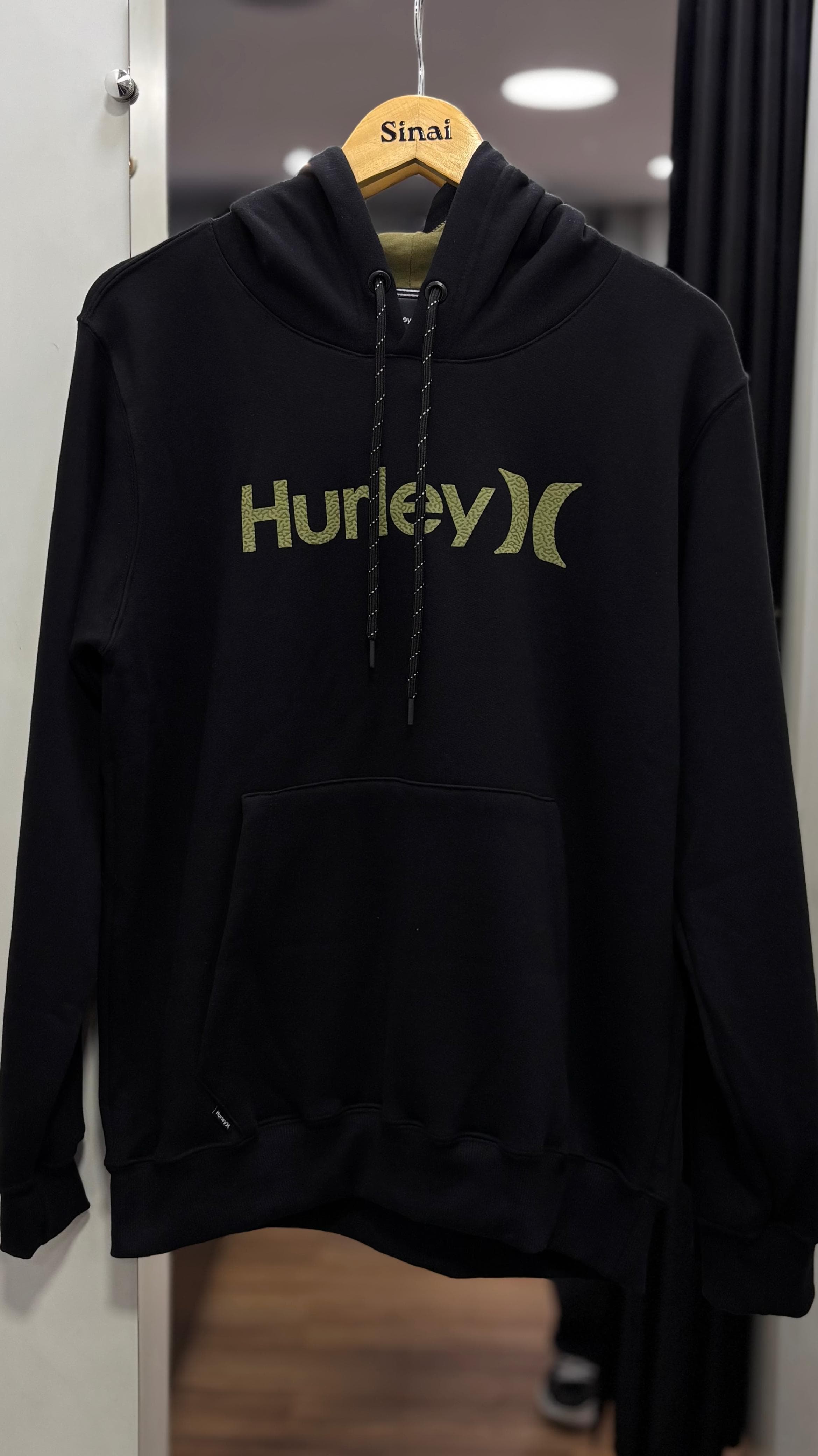 MOLETOM HURLEY - SILK LOGO PRETO