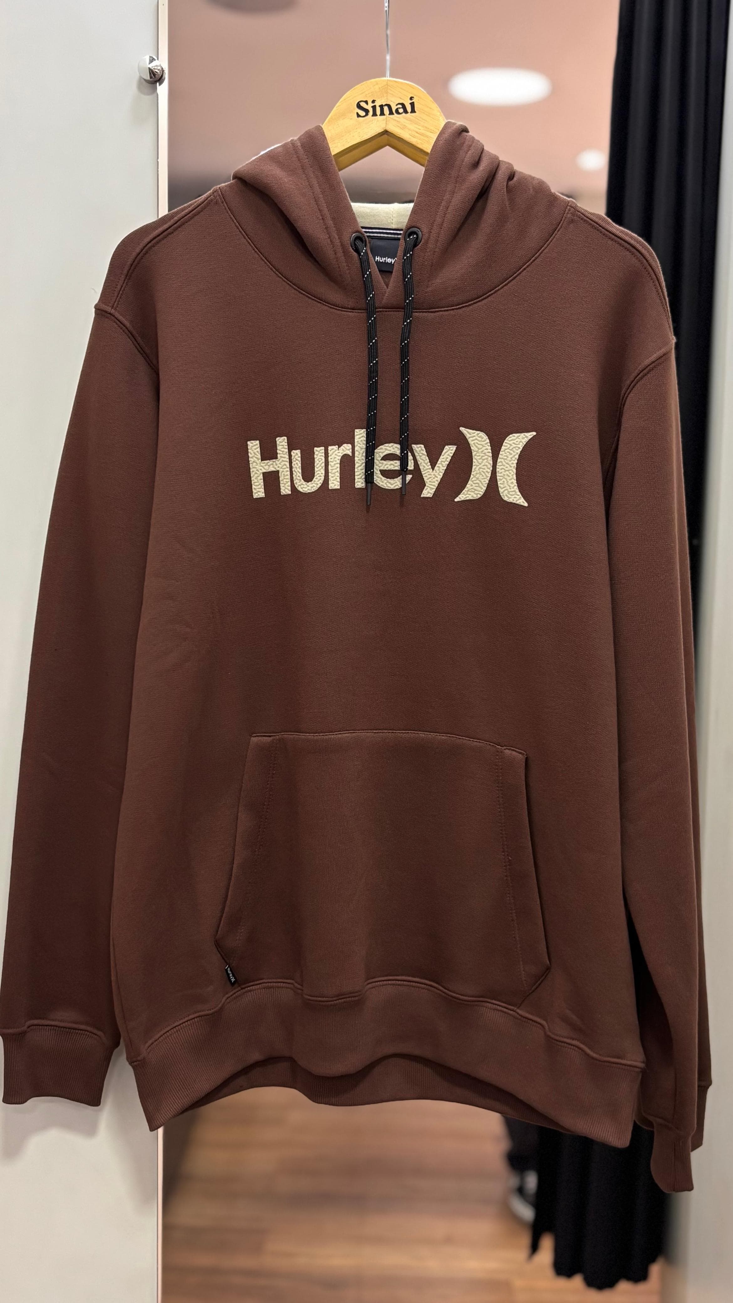 MOLETOM HURLEY - SILK LOGO KAKI